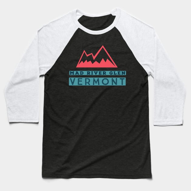 Mad River Glen, Vermont Baseball T-Shirt by cricky